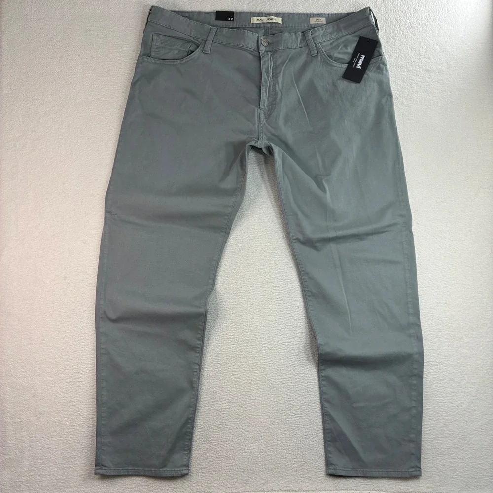 Mavi Zach Straight Leg Pants Men 44x32 Gray Cotton Stretch Casual Preppy NWT
